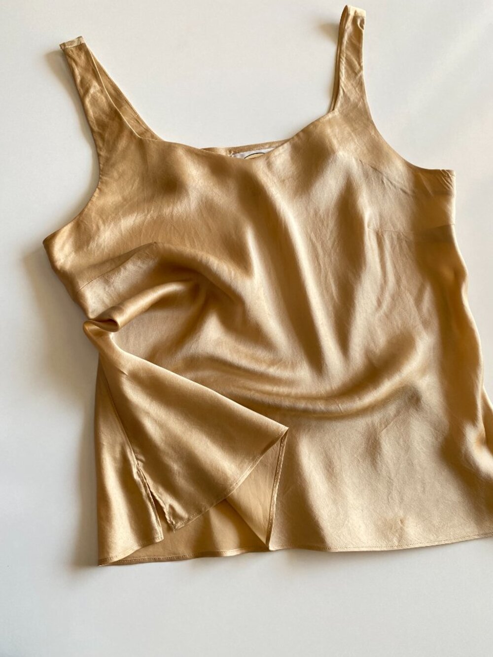 Y2K Talbots 100% Silk Tank Top Luxury Minimalist Size 6